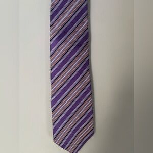 Versace Purple and Orange Silk Tie